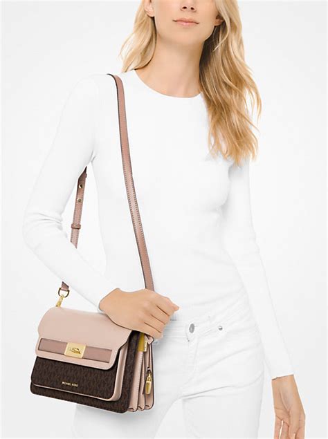 michael michael kors tati|Tatiana Large Leather Shoulder Bag .